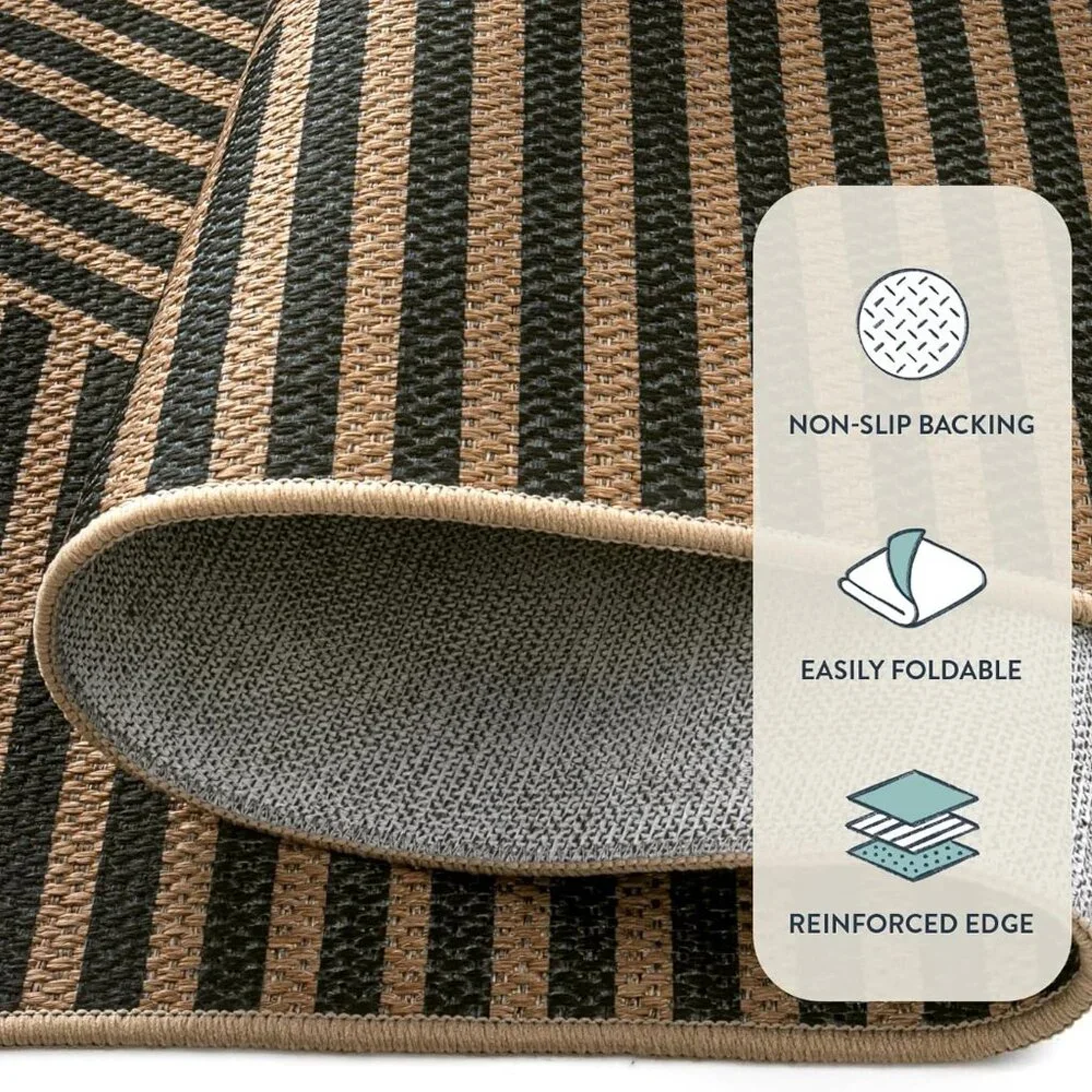 New Modern Geometric Runner Rug, 2x8 Washable Rug Runners for Hallways Non Slip,